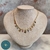 Choker Elos com Penduricalho Coração e Tiffanys Multicor em Cristal – Banho de Ouro 18K