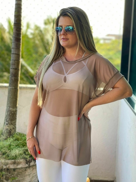 Blusao Tule Cappucino