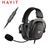 Havit Headset Gamer com Fio H2002d, Fone de Ouvido com Microfone Encaixável, Som Surround, PC Notebook PS5 Switch, Cobre a Orelha 3,5mm
