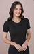 Vestido Preto Malha Canelada - comprar online