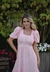 VESTIDO MIDI CHIFFON TEXTURIZADO - ÁGUA DE ROSAS na internet