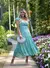 Vestido Maxi Midi Malva em Renda Verde Claro- ÁGUA DE ROSAS - MKT