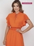 VESTIDO LARANJA COM LASTEX VIA TOLENTINO - comprar online