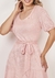 VESTIDO TEXTURIZADO ROSA VIA TOLENTINO na internet