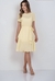 VESTIDO MIDI AMARELO VIA TOLENTINO