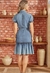 VESTIDO JEANS COM FAIXA NA CINTURA VIA TOLENTINO - comprar online
