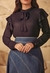 BLUSA PRETA COM DETALHES VIA TOLENTINO - comprar online