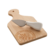 Conjunto para Queijo Tábua de Bambu e faca Aço Inox 23x11cm