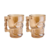 Caneca Chopp E Cerveja Vidro Caveira Rock Style Âmbar 510ml - Love Me Presentes