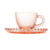 Kit Xícara e Pires 85ml Café Cristal Coração Rosa Pearl Wolff - Pequena na internet