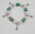 Pulseira Cristal - Paris Torre Prata e Verde