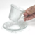 Xícara De Cristal Wavy Transparente 80ml Para Café - Love Me Presentes