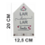 Porta chaves lar doce lar 12x20cm mdf - comprar online