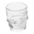 Caneca Chopp E Cerveja Vidro Caveira Rock Style Transparente 365 ML na internet