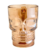 Caneca Chopp E Cerveja Vidro Caveira Rock Style Âmbar 510ml - comprar online