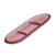 Petisqueira Oval Cristal Chumbo Com 3 Divisórias Pearl Rosa na internet