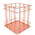 Porta Objetos Talher Quadrado Vazado Aramado Rose Gold - loja online