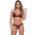 Conjunto Strappy Delicado em Renda - Vinho - comprar online