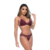 Conjunto Strappy Delicado em Renda - Vinho na internet
