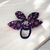 Xuxinha Prendedor Laço Cabelo Tipo Meia - Azul Marinho com Morango Rosa - comprar online