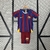Conjunto Infantil Nike Barcelona I 2005/06 - Azul e Vermelho