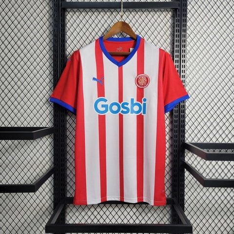 Camisa Puma Girona FC I 2023/24 - Vermelho e Branco