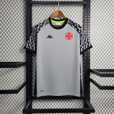 Camisa Kappa Vasco da Gama Treino Comissão 2022 - Cinza