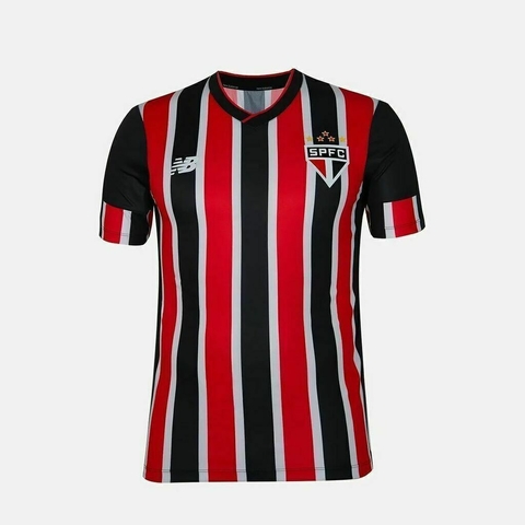Camisa New Balance São Paulo II 2024/25 - Vermelho e Preto