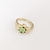 Anillo aesthetic de flor acero inoxidable