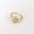 Anillo aesthetic de flor acero inoxidable