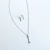 collar con aretes de inicial acero inoxidable en internet