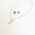 collar con aretes de inicial acero inoxidable - Yas Store