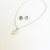 collar con aretes de inicial acero inoxidable - Yas Store