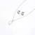 collar con aretes de inicial acero inoxidable - tienda en línea
