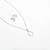 collar con aretes de inicial acero inoxidable - comprar en línea