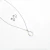 collar con aretes de inicial acero inoxidable - comprar en línea