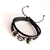 Pulsera de cuero con trenza y dije de Estrella