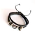 Pulsera de cuero con trenza y dije de Estrella