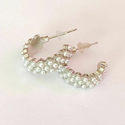 Aretes con perlitas mini