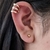 Arete clip piercing triple aro