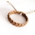 Pulsera de cuero estilo trenza
