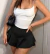Falda con short negro
