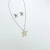 collar con aretes de inicial acero inoxidable - comprar en línea