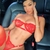 Cordinado lenceria sexy de encaje rojo en internet