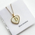 Collar corazón inicial acero inoxidable en internet
