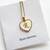Collar corazón inicial acero inoxidable - comprar en línea