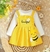 Vestido abejita chiquitita con blusita manga larga