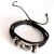 Pulsera de cuero con trenza y dije de “X”