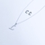 Imagen de collar con aretes de inicial acero inoxidable