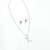 Imagen de collar con aretes de inicial acero inoxidable